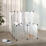 VIDAXL Cage pour petits animaux Transparent 142x74x93 cm PP et Acier