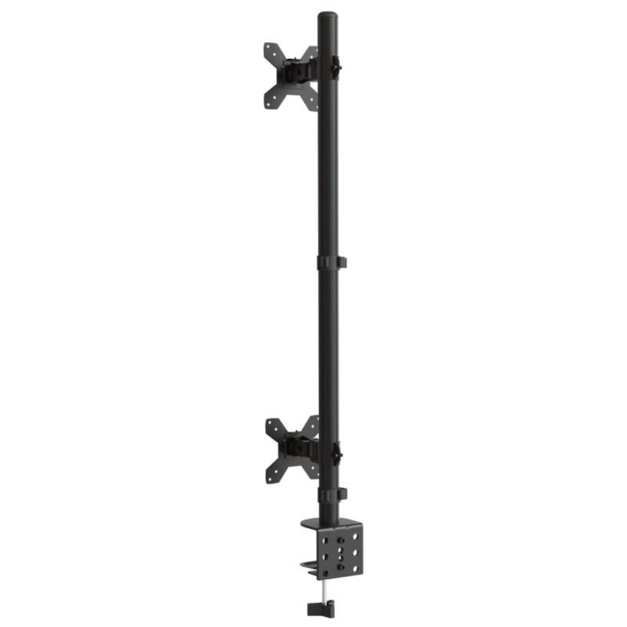 Voir la diapositive 5 : VIDAXL Support de moniteur double noir acier VESA 75 100 mm