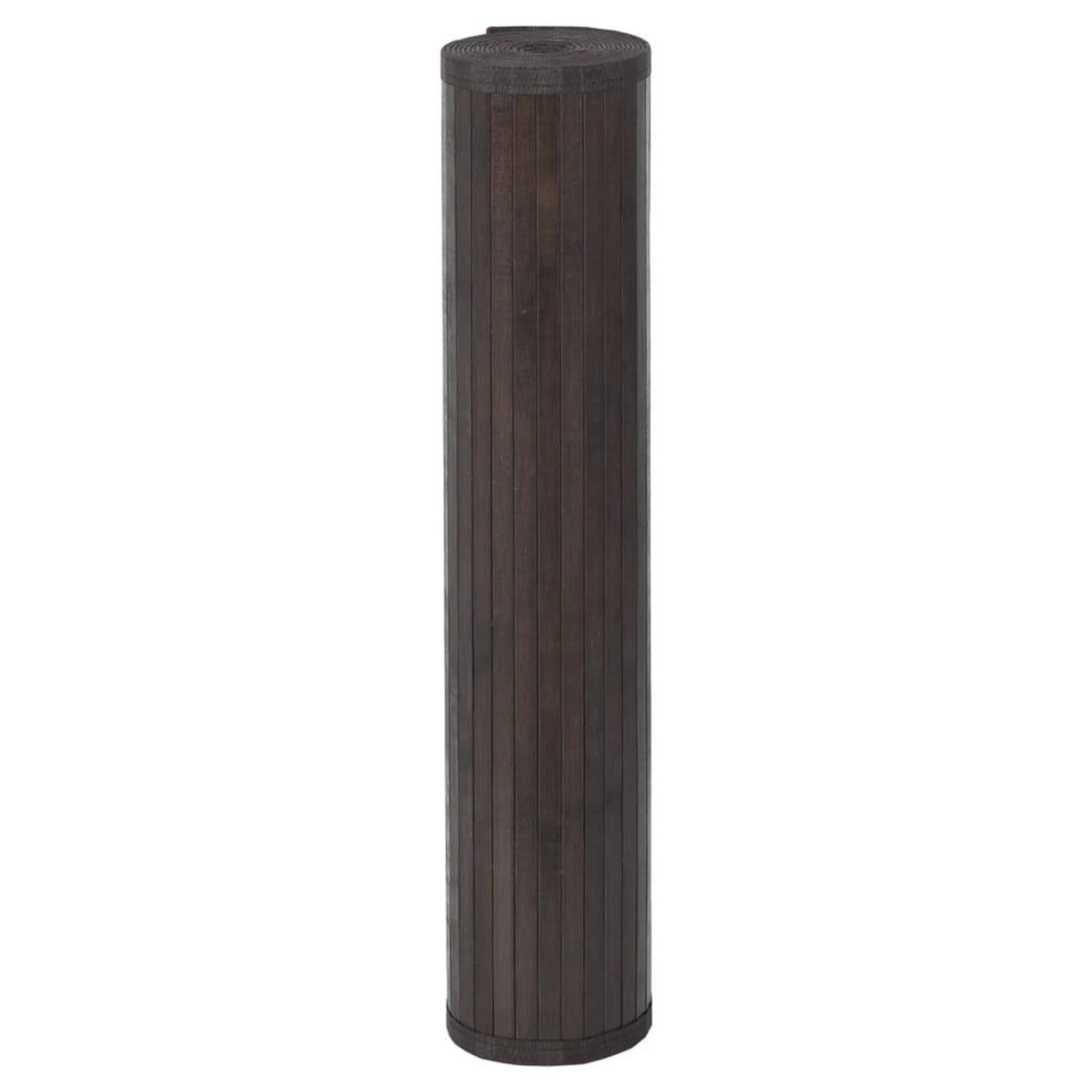 Voir la diapositive 3 : VIDAXL Tapis rectangulaire marron fonce 100x400 cm bambou