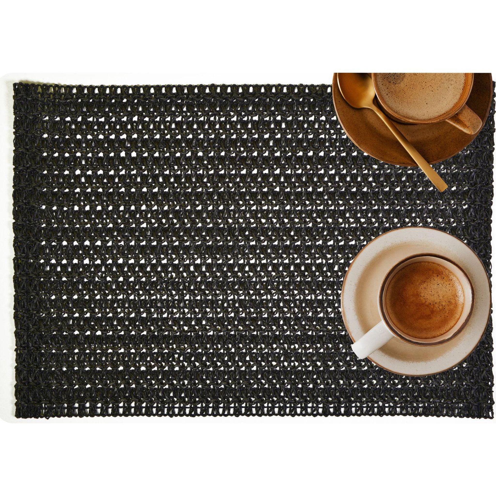 Voir la diapositive 2 : HABITABLE Lot de 2 sets de tables rectangles en jute TORSA