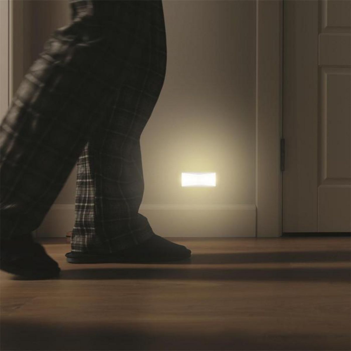 Paris Prix Lot de 2 Lampes Led  Détecteur Luminosité  7cm Blanc