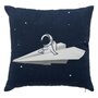 Voir la diapositive 1 : Paris Prix Coussin Déco Enfant  Espace  40x40cm Bleu Foncé