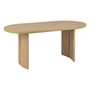 Voir la diapositive 1 : ATMOSPHERA Table à manger en bois pour 6 personnes LOUSADA - Beige