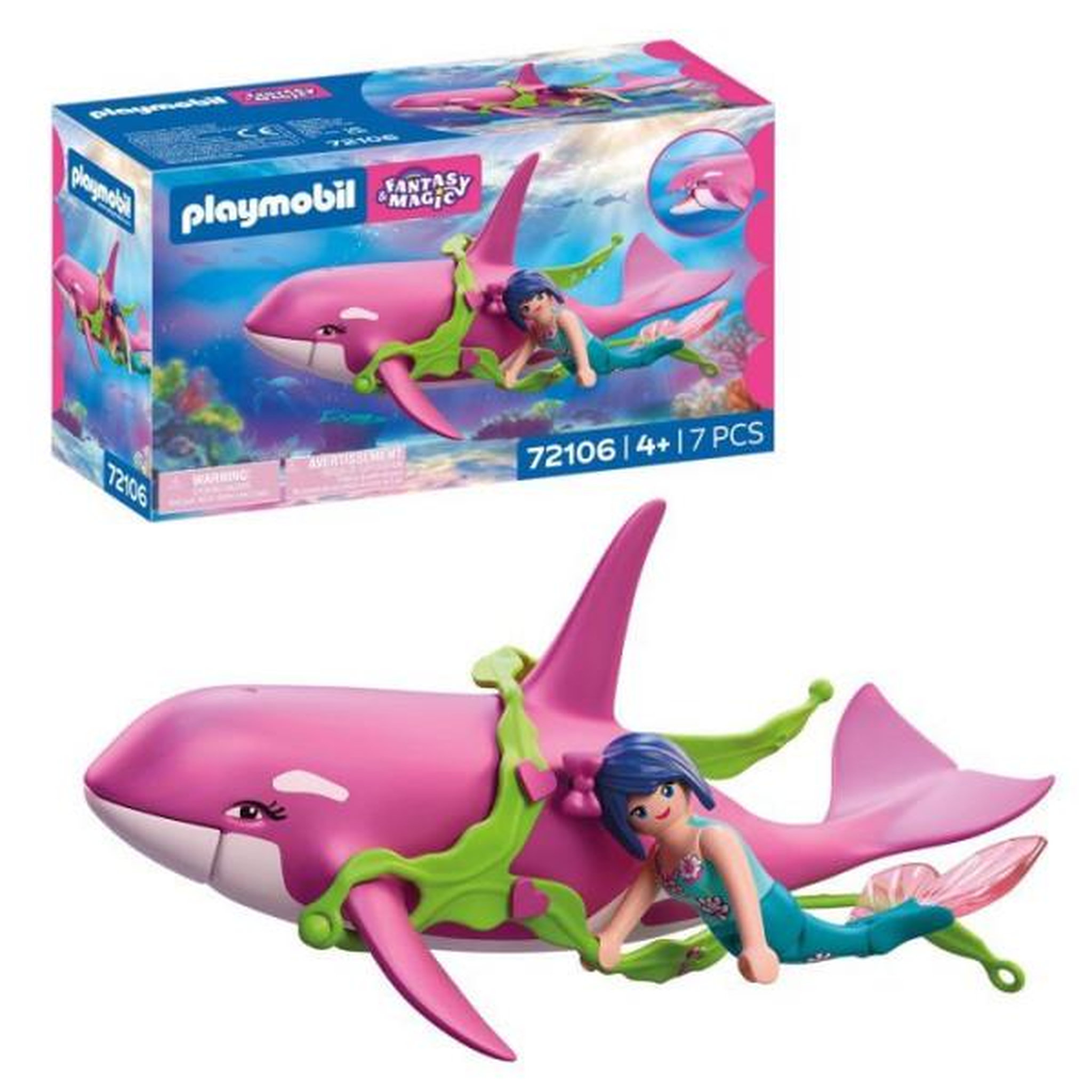 Voir la diapositive 5 : PLAYMOBIL Playmobil 72106 Orque et sirene, Les Sirenes Fantasy & Magic, 7 pieces, Des 4 ans