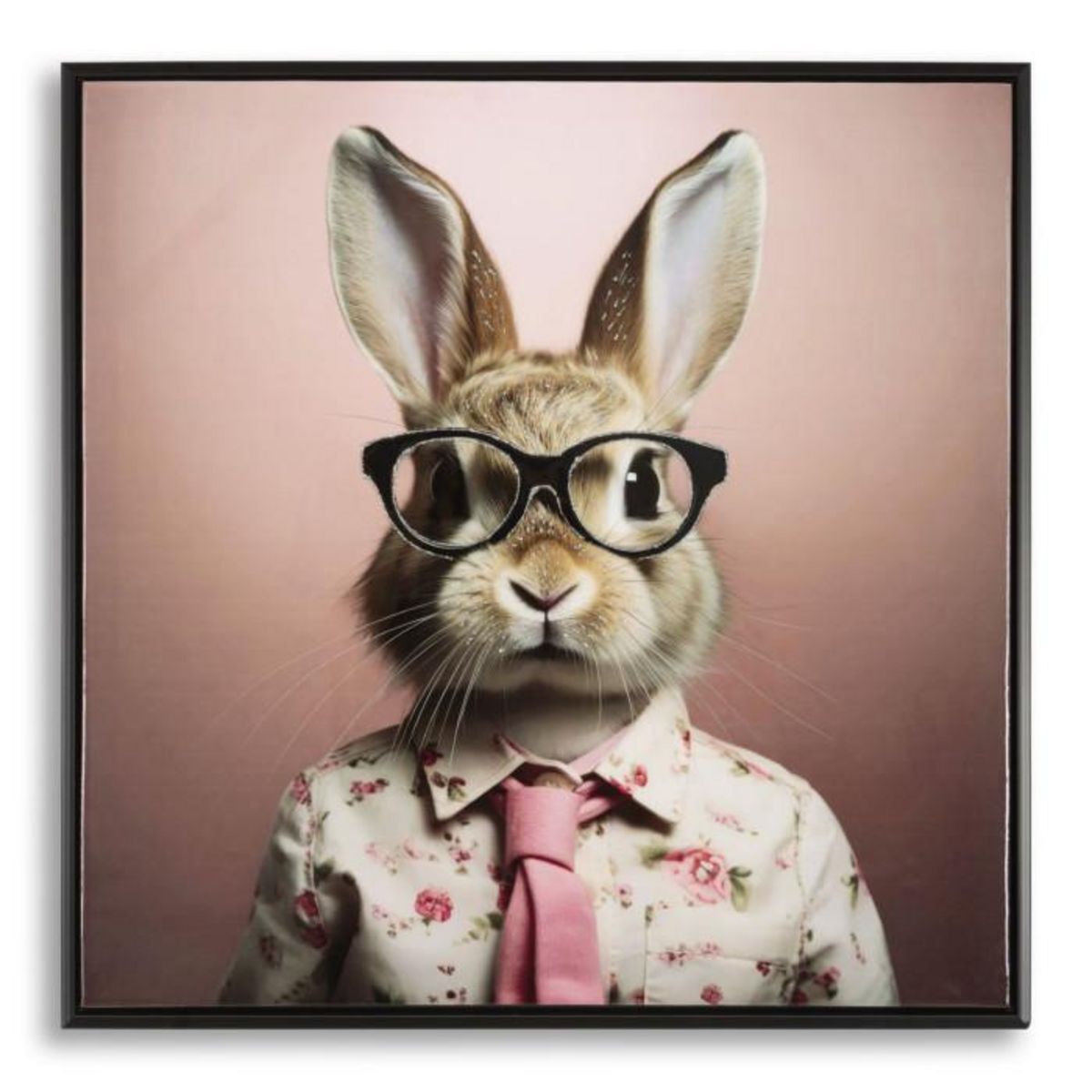 Paris Prix Tableau Imprimé Déco  Bunny  62x62cm Rose