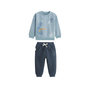 Voir la diapositive 1 : Petit Béguin Ensemble bébé sweat-shirt et pantalon en molleton Félintrépide