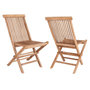 Voir la diapositive 4 : HOUSE NORDIC 6 Chaises de jardin en teck TOLEDO