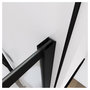 Voir la diapositive 3 : Aurlane Paroi de douche type indusriel noir avec volet piovant 90x195 cm - BRICKS 90+40