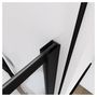 Voir la diapositive 3 : Aurlane Paroi de douche type indusriel noir avec volet piovant 90x195 cm - BRICKS 90+40