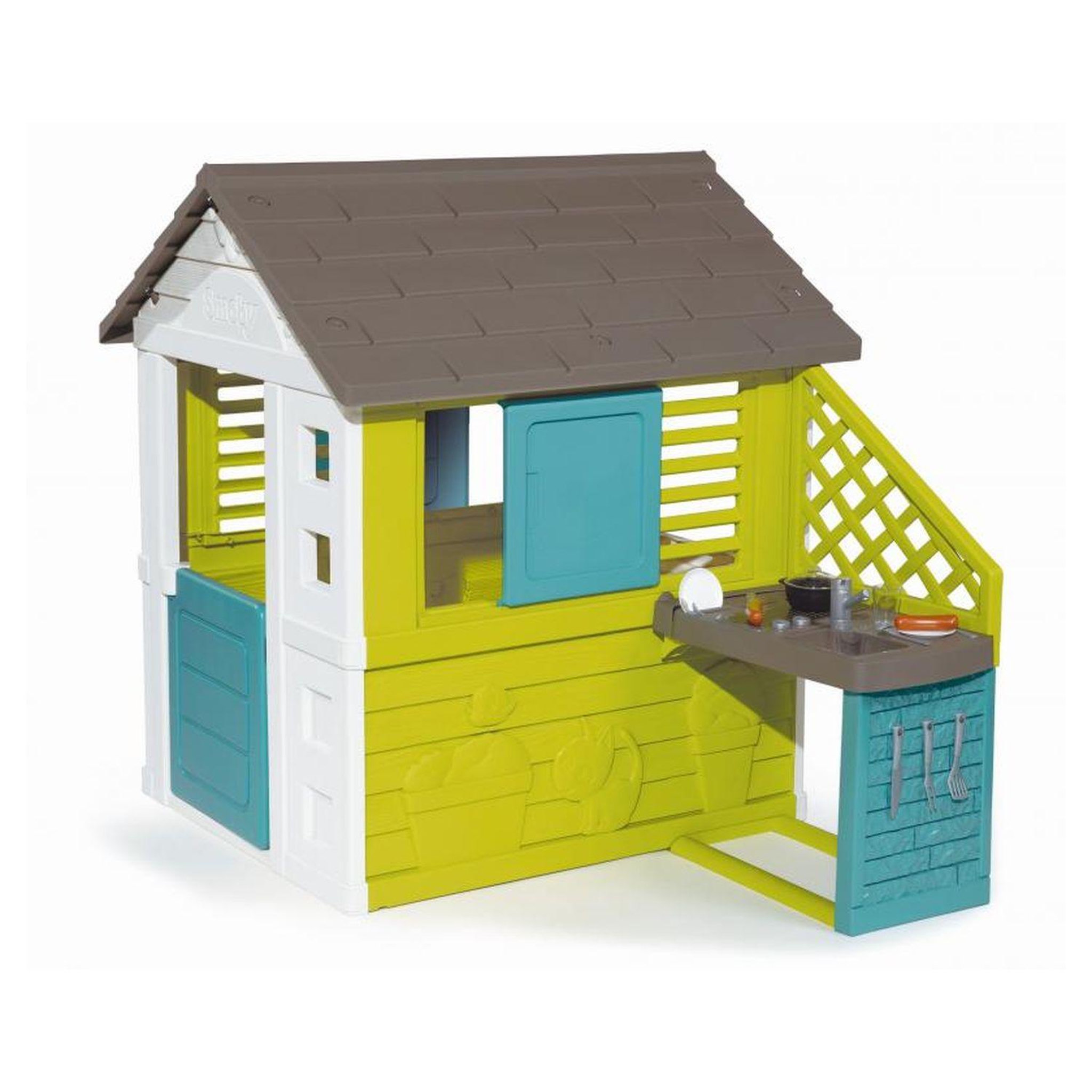 Voir la diapositive 1 : SMOBY Maison Pretty + cuisine d'été