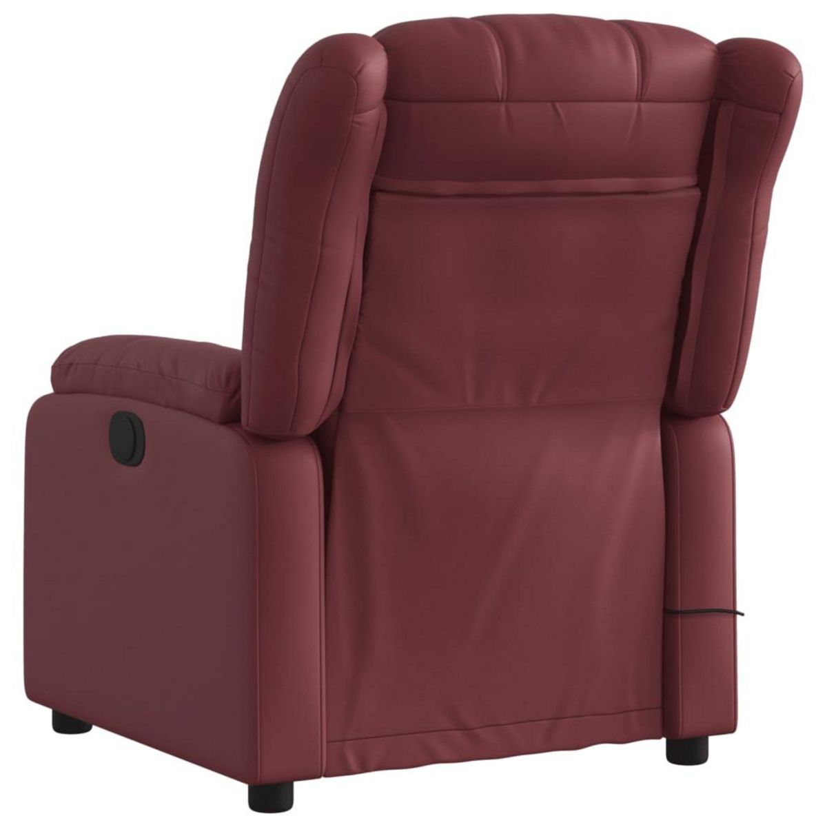 VIDAXL Fauteuil de massage inclinable electrique rouge bordeaux