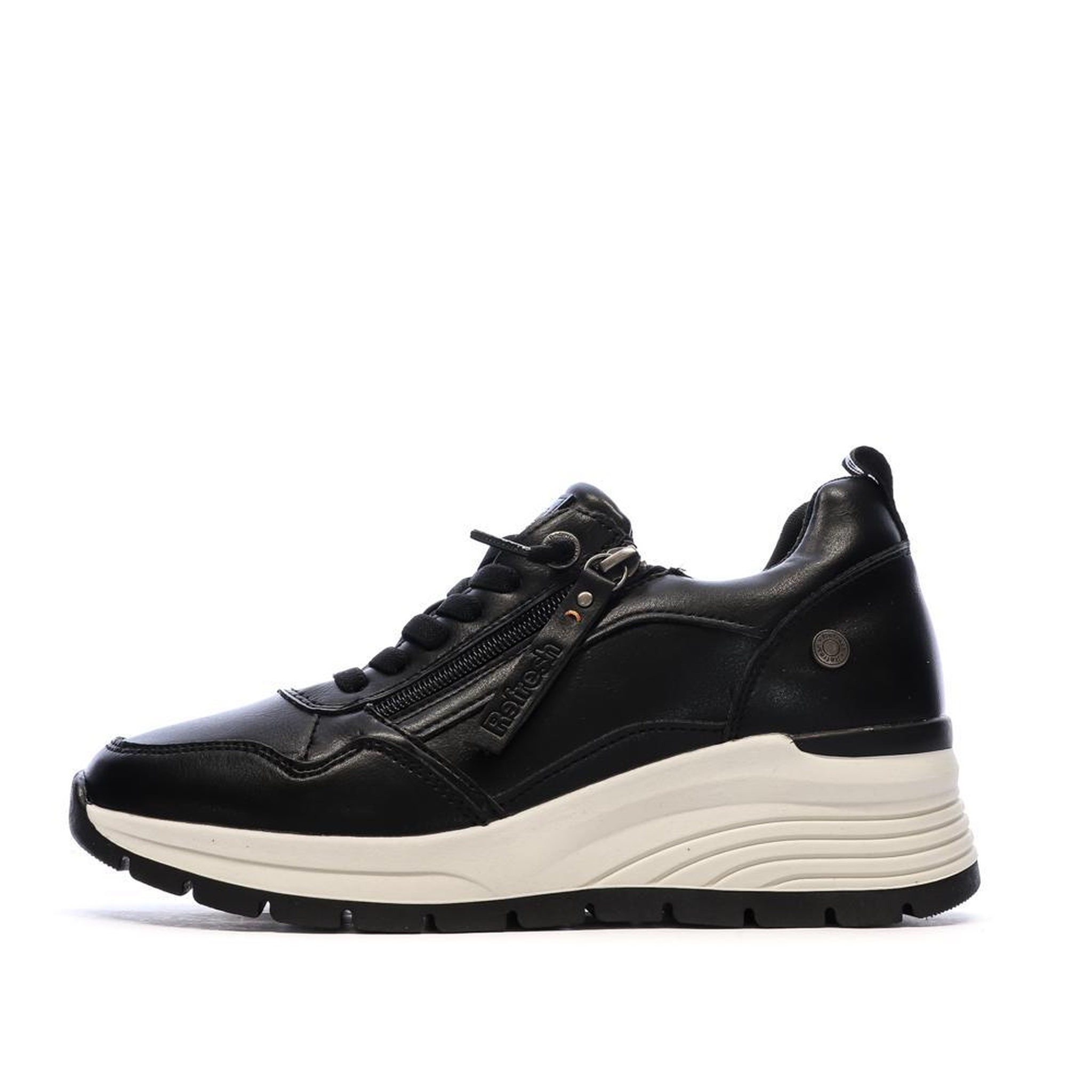 Voir la diapositive 2 : REFRESH Baskets Noires Femme Refresh 172938