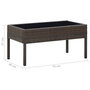 Voir la diapositive 5 : VIDAXL Table de jardin Marron 75x40x37 cm Resine tressee
