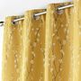 Voir la diapositive 2 : Paris Prix Rideau à Œillets Imprimé  Sakura  140x260cm Jaune