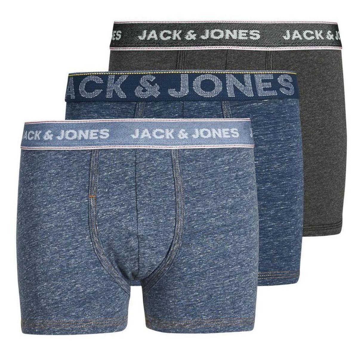 Jack & Jones Lot X3 Boxers /Gris Garçon Jack and Jones Denim