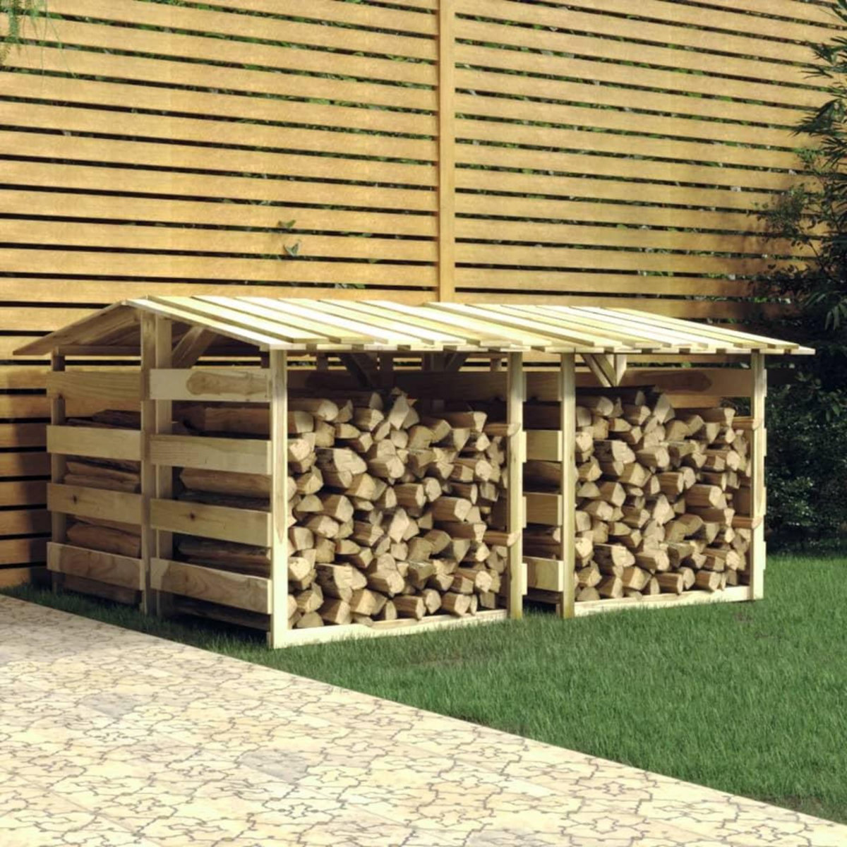 VIDAXL Pergolas avec toits 4 pcs 100x90x100 cm Bois de pin impregne