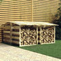 Voir la diapositive 1 : VIDAXL Pergolas avec toits 4 pcs 100x90x100 cm Bois de pin impregne