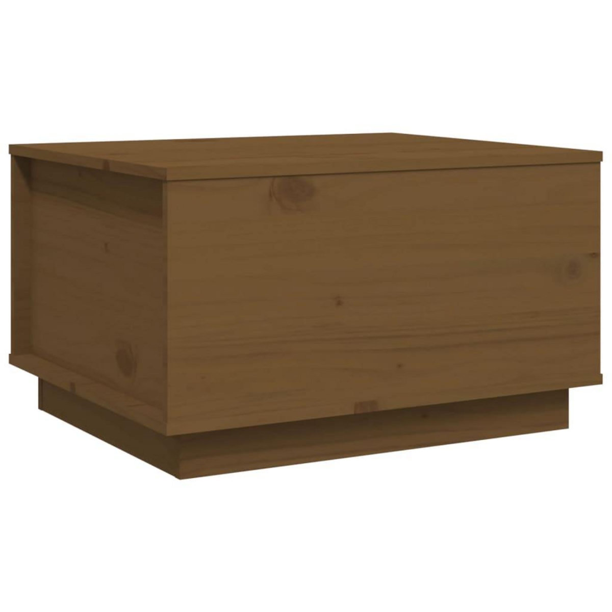 VIDAXL Table basse Marron miel 60x50x35 cm Bois massif de pin