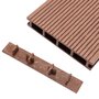 Voir la diapositive 4 : VIDAXL Embouts de terrasse 10 pcs Marron Plastique