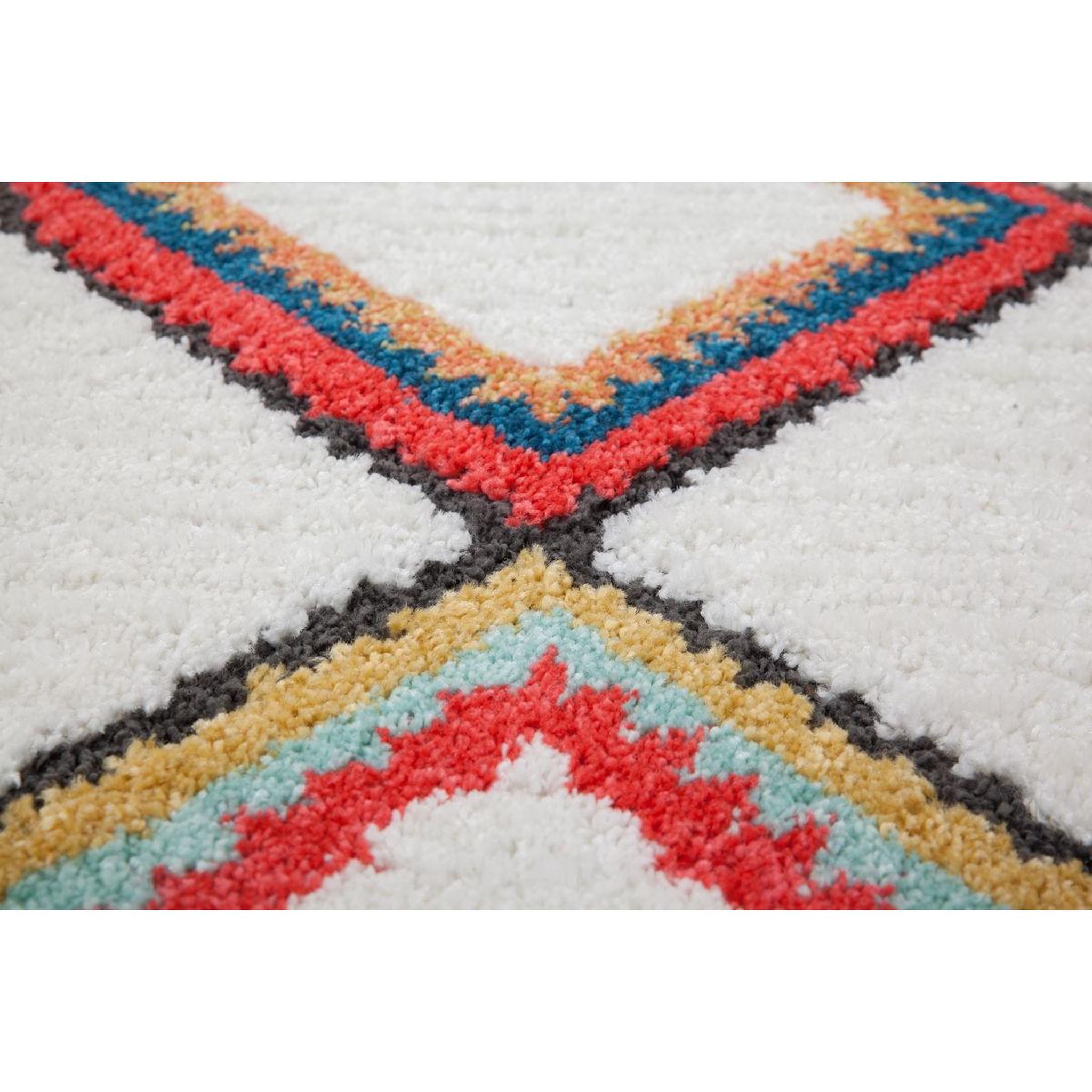 Voir la diapositive 3 : Paris Prix Tapis ethnique à franges  agadir  multicolore