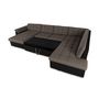 Voir la diapositive 2 : BEST MOBILIER Chuck - canapé panoramique xxl - convertible avec coffre - 7 places - droit