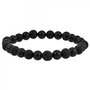 Voir la diapositive 1 : SC CRYSTAL Bracelet homme par SC Crystal orné de lave et agate noire