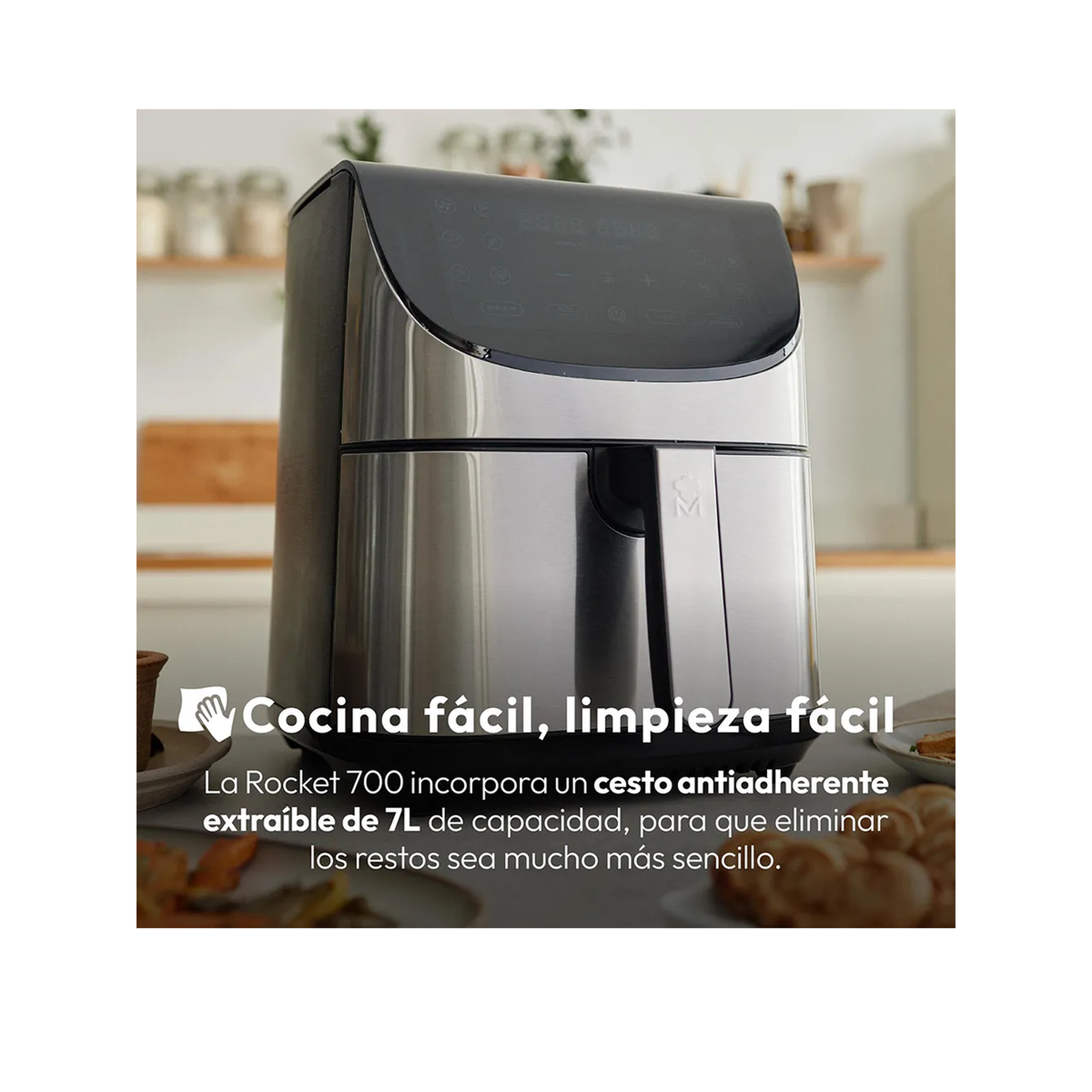 Voir la diapositive 5 : ASTER Friteuse à air Masterpro ROCKET 700 7 L 1800 W