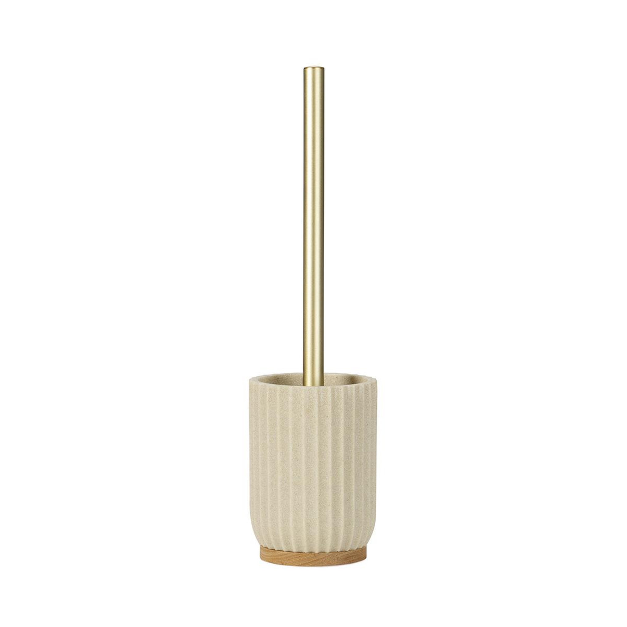 MAISON AUBERTIN Brosse wc résine beige oceano