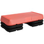 Voir la diapositive 1 : HOMCOM Stepper aérobic fitness hauteur réglable 3 niv. 10/15/20 cm surface antidérapante PE rouge