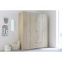 Voir la diapositive 6 : Armoire 4 portes 2 tiroirs L160cm DAISY