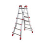 Voir la diapositive 1 : HAILO Echelle multifonction télescopique 4x4 échelons 3,8m/4,7m ProfiStep Multi