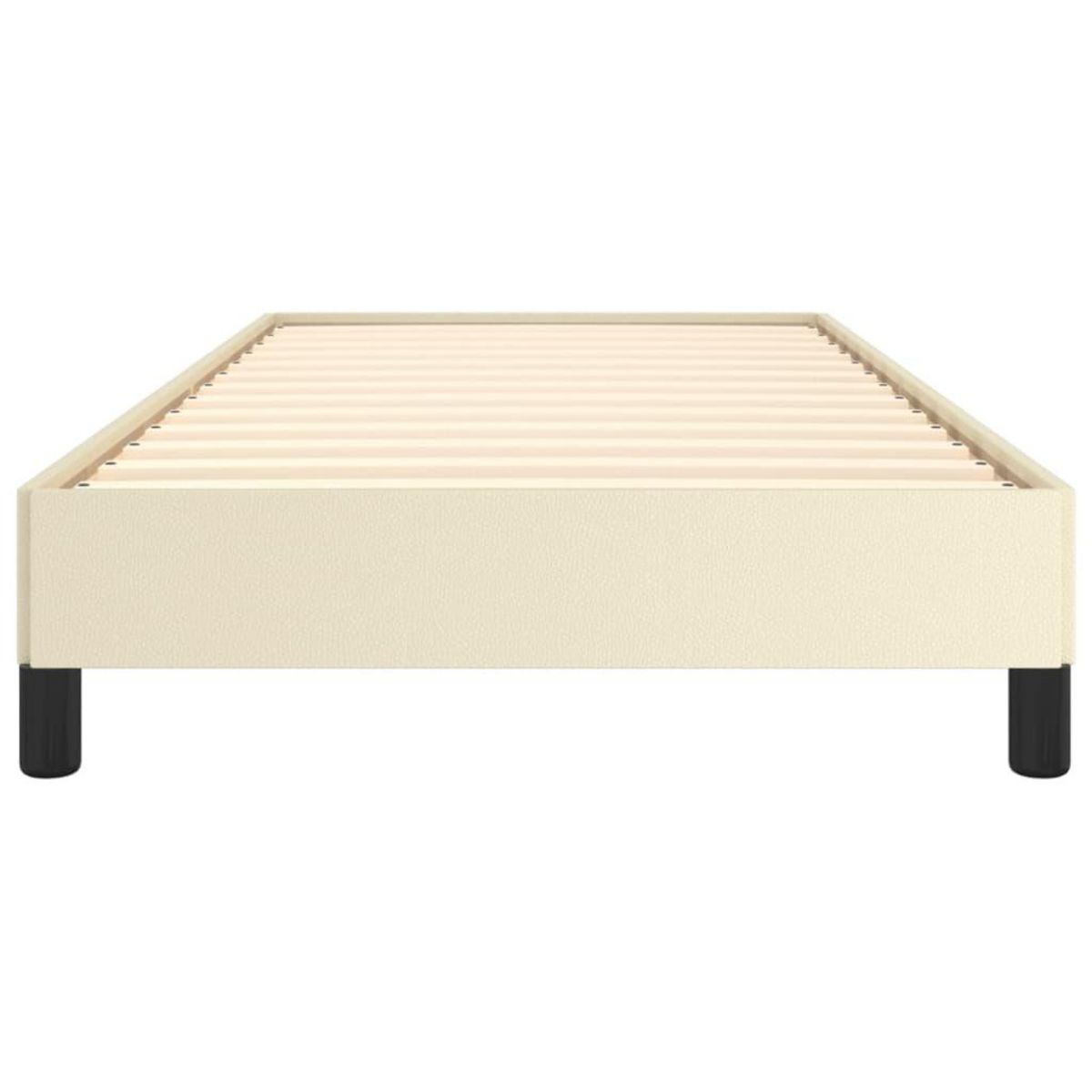 VIDAXL Cadre de lit sans matelas creme 100x200 cm similicuir