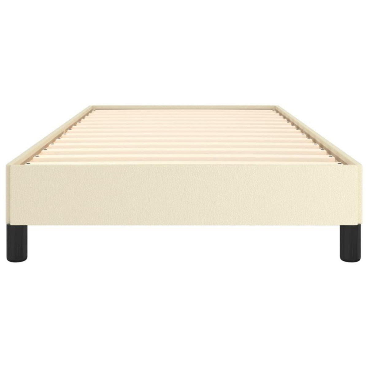 VIDAXL Cadre de lit sans matelas creme 100x200 cm similicuir