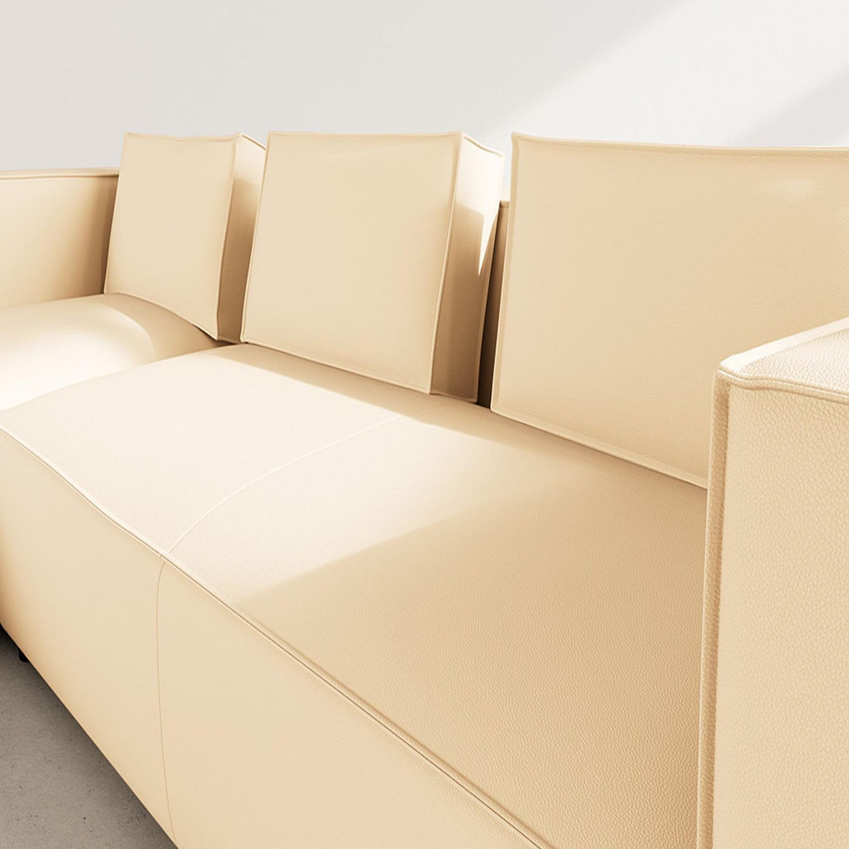 LISA DESIGN Stella - canapé d'angle gauche 4 places en simili