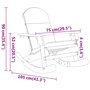 Voir la diapositive 6 : VIDAXL Chaise a bascule Adirondack avec coussins bois massif d'acacia