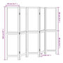 Voir la diapositive 6 : VIDAXL Cloison de separation 5 panneaux marron fonce paulownia massif
