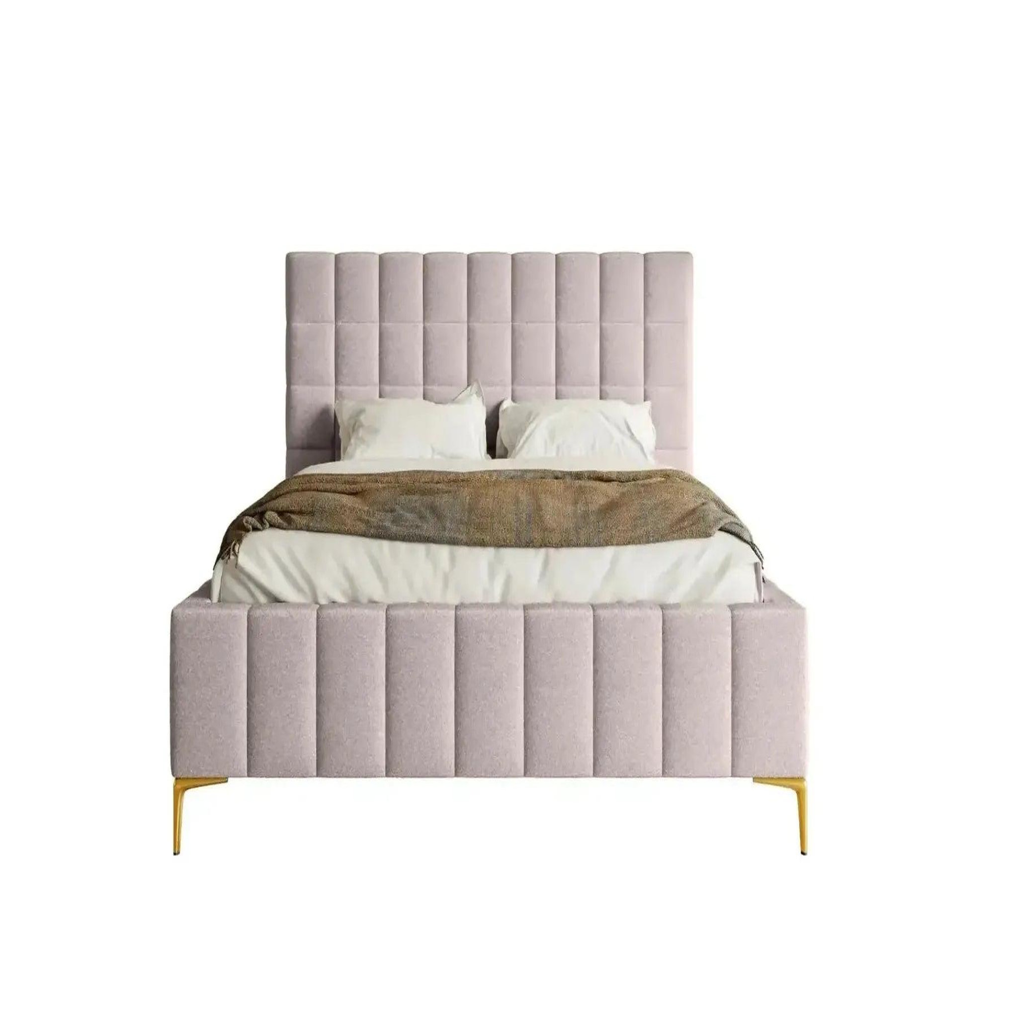 Voir la diapositive 1 : CASANOVA PARIS Gregoire - lit coffre tissu chiné