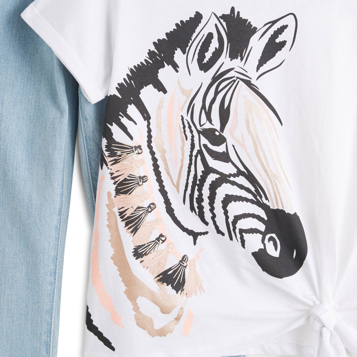 INEXTENSO Ensemble T-shirt manches courtes + jean fille