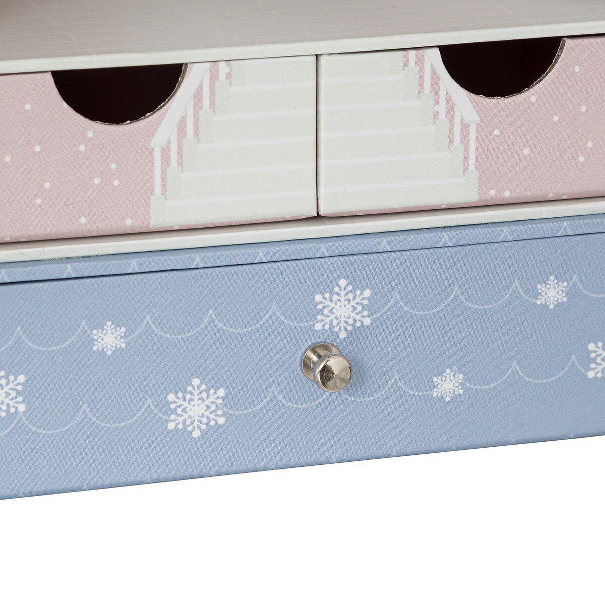 Voir la diapositive 3 : Atmosphera Kids Boîte à bijoux enfant  hiver  24cm rose & bleu