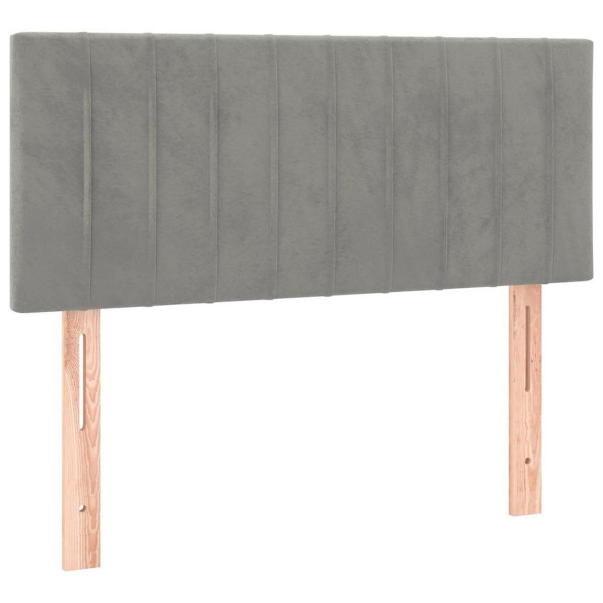 VIDAXL Tete de lit Gris clair 90x5x78/88 cm Velours