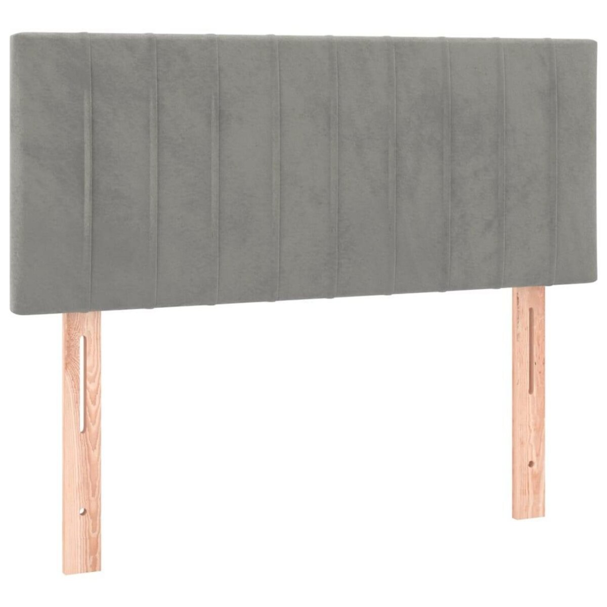VIDAXL Tete de lit Gris clair 90x5x78/88 cm Velours