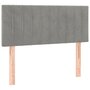 Voir la diapositive 2 : VIDAXL Tete de lit Gris clair 90x5x78/88 cm Velours