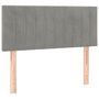 Voir la diapositive 2 : VIDAXL Tete de lit Gris clair 90x5x78/88 cm Velours