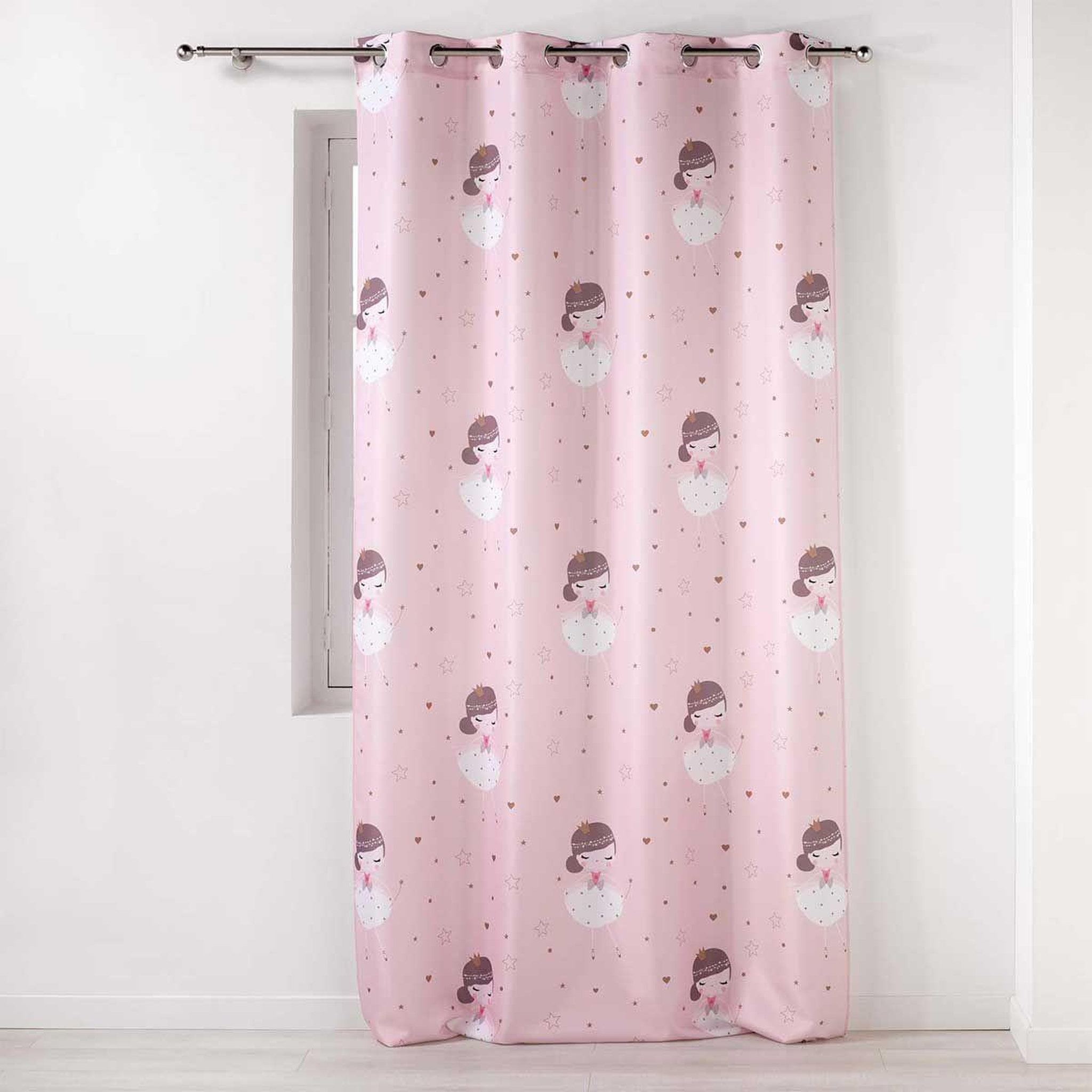 Douceur d'Intérieur Rideau à œillets  petite princesse  140x260cm rose