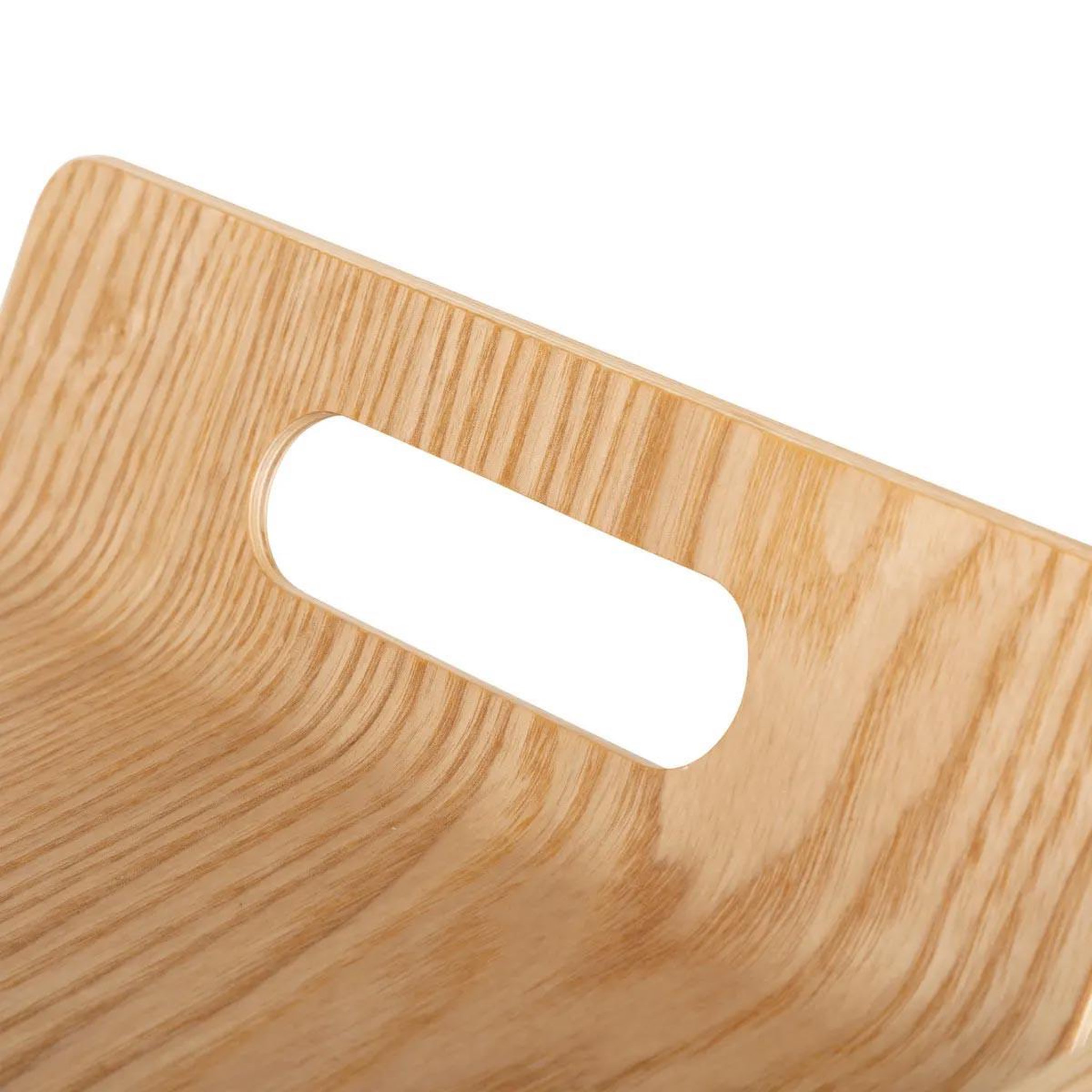 Voir la diapositive 2 : FIVE Plateau de service en bois  design  45cm naturel