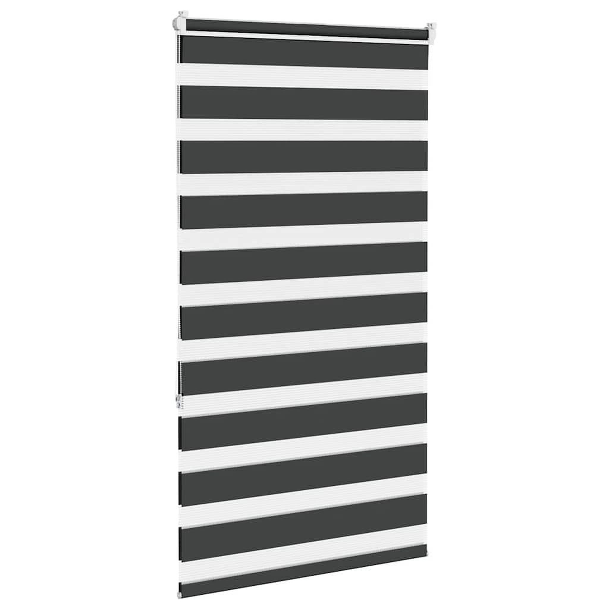 Voir la diapositive 4 : VIDAXL Store zebre noir 80x150 cm largeur du tissu 75,9 cm polyester