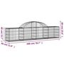 Voir la diapositive 6 : VIDAXL Paniers a gabions arques 4 pcs 200x30x40/60 cm Fer galvanise