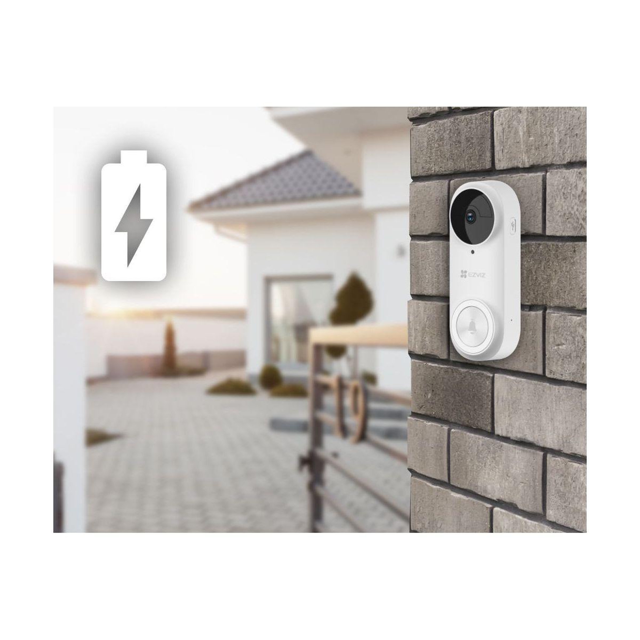 Voir la diapositive 3 : EZVIZ Sonnette connectée DB2 PRO B 2K+ - Carillon inclus / 4MP