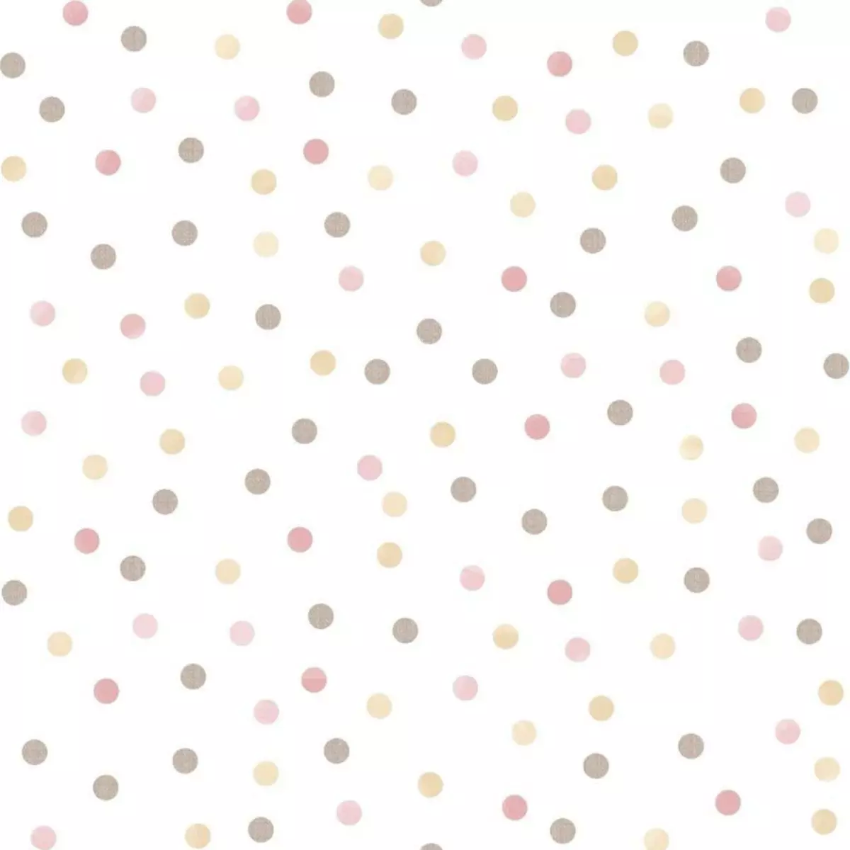 Noordwand Noordwand Papier peint Mondo baby Confetti Dots Rose, blanc et marron