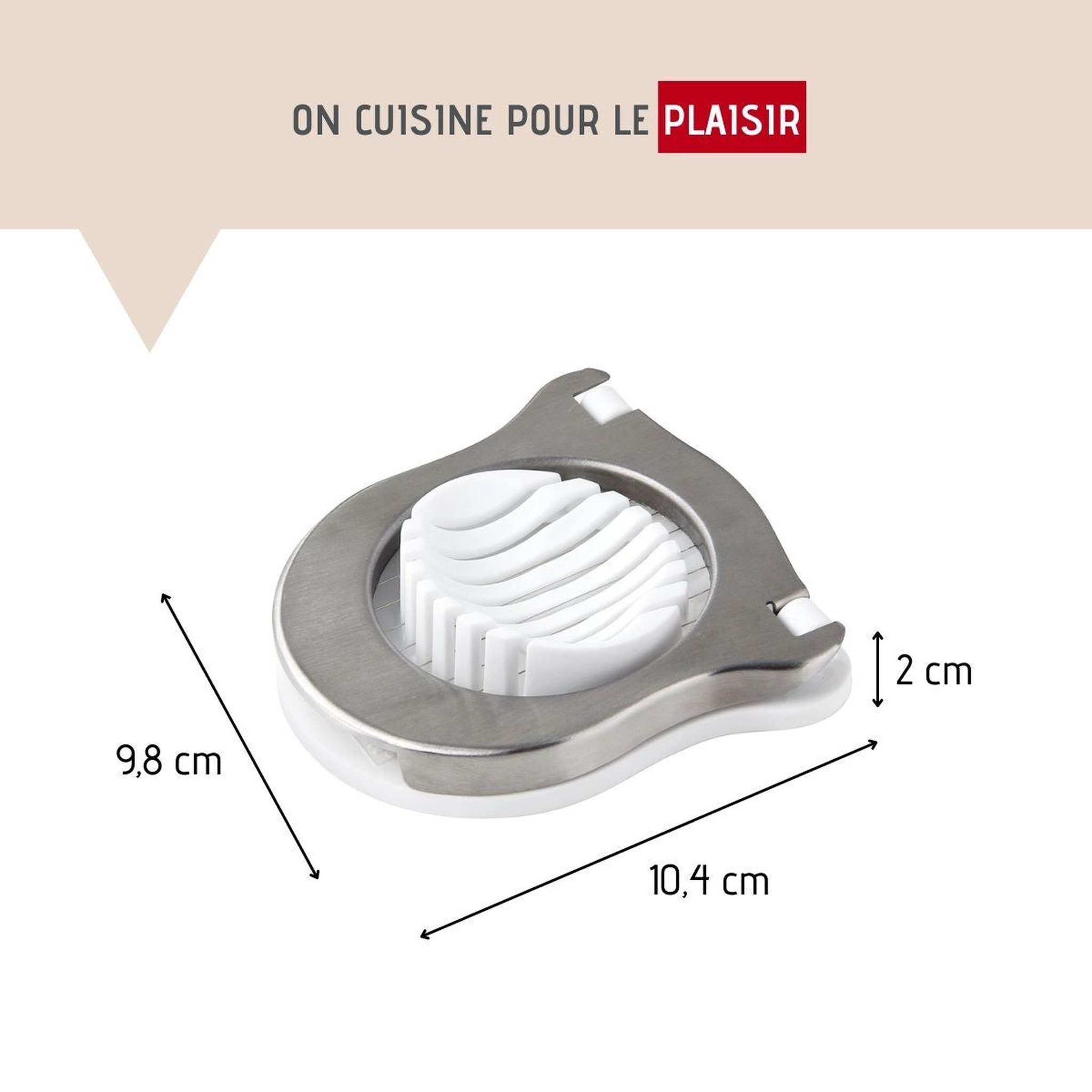 Voir la diapositive 3 : Fackelmann Coupe oeufs durs arrondi fackelmann basic